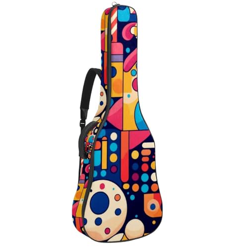 Housse de guitare 101,6 cm multicolore idéale pour transporter son instrument au studio
