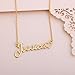 KUKULIKI Custom Name Necklace Personalized Heart Symbol, 18K Gold Plated Handmade Personalized Necklaces for Women, Customized Jewelry Birthday Gifts