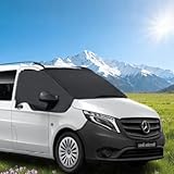 Eysbiy Sonnenschutz Auto Frontscheibe für III W447 2014-2024, 600D Frontscheibenabdeckung Vito Frontscheibe Wrap Cover Ersatz Auto Frostabdeckung Sonnenschutz Auto Windschutzscheibe Abdeckung