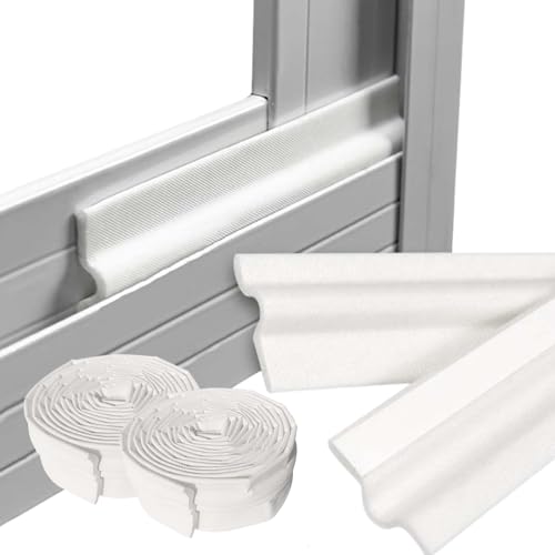 Aislante termico ventanas blanco 8m - burlete ventana corredera aisla del frio y evita se escape el calor - junta goma ventana aluminio - tira sellado puertas y ventanas aislamiento acústico