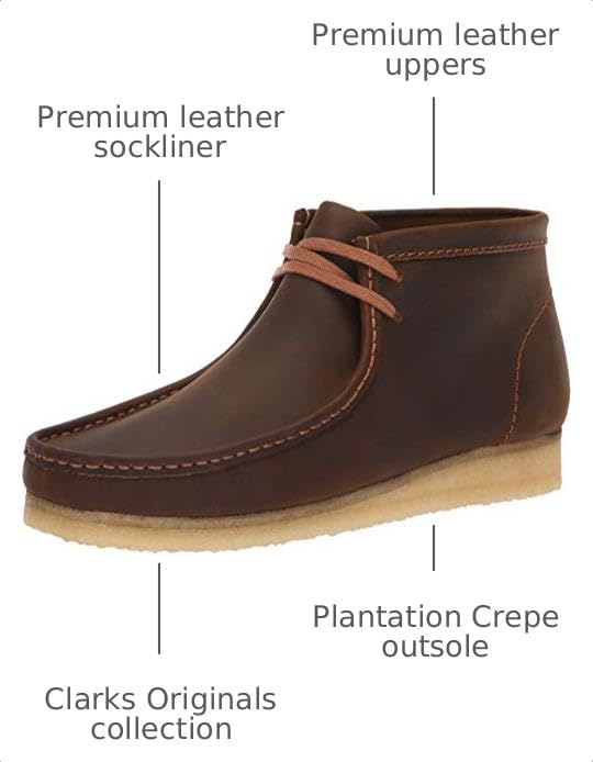 Clarks Men's Wallabee Boot Boot, beeswax, 90 M US - image 3