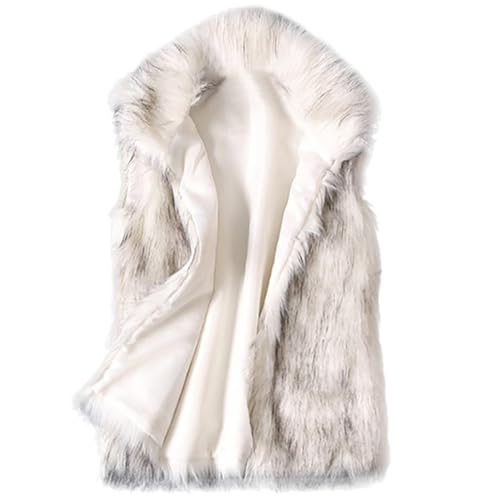Yunshenla Teddyweste Damen Weste Faux Fur Jacket äRmellos...