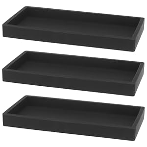 MUNGHOK 3 STK Silikon Badezimmer Tablett Schwarz