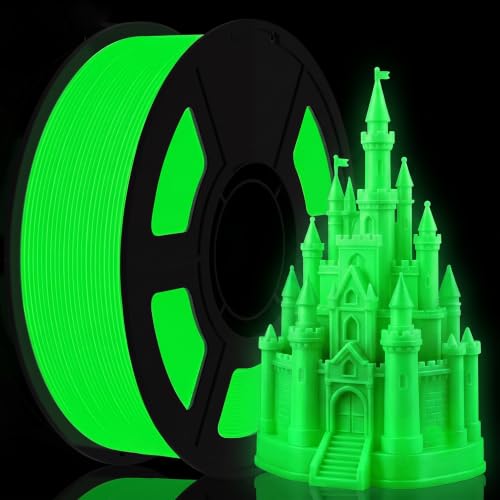 Image of 250G Glow in the Dark 3D Printer Filament 1.75mm Filajoy3D 3D Printing Filament Dimensional Accuracy + /- 0.02mm for Most FDM 3D Printers,Green