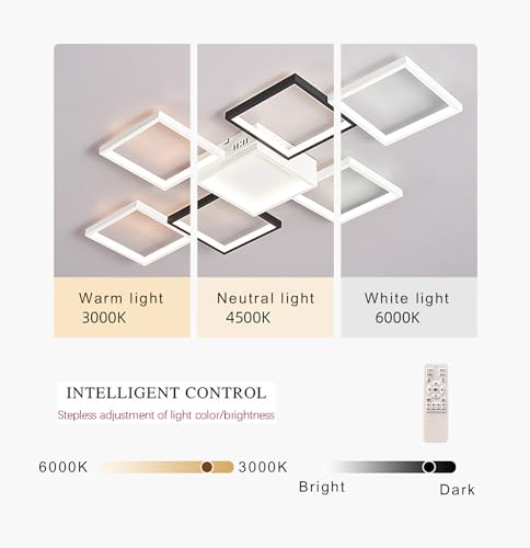 Plafonnier LED dimmable pour ajuster la lumière du salon sans effort