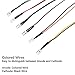 EDGELEC 56pcs (7 Colors x 8pcs) 12 Volt LED Lights Emitting Diodes Pre Wired DC 12v 5mm LED Assorted Kit Clear Lens- White Warm-White Red Yellow Green Blue Orange Small LED Lamps