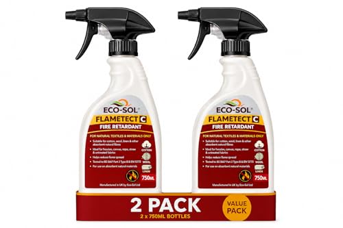 Flametect C 2 x 750ml Twin Pack Fire Retardant Spray for Textiles