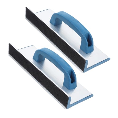 Uonlytech 2 Piezas porta papel de lija para pared Herramientas eléctricas barro de paneles de yeso drywall soporte de papel de lija de esquina de pared soporte de papel de lija de mano
