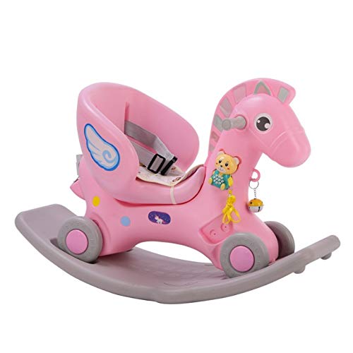 Baby Schommelstoel Kinderen Rit op Paard Speelgoed Kinderwagen met Muziek Baby Rocker Stoel Opvouwbare Vier Wielen… - Afbeelding 6