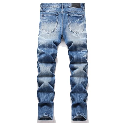 Men's Ripped Regular Straight Leg Fit Jean2
