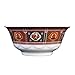 Thunder Group 12-Pack Peacock Collection Scalloped Bowl, 7-1/4-Inch Diameter, Red
