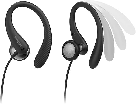 Philips EarHook Sport Wired Headset with Microphone