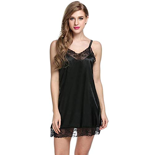 Nuisette en satin noir grande taille L pour femme cherchant un slip en soie chic