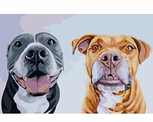 Point de croix kit débutant chiens pour votre décoration intérieure de salon
