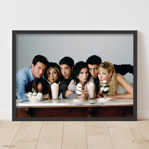 Friends Print - Group Milkshake Photo Poster Wall Art (42cm x 59.4cm - A2)
