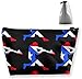 Produktbild Puerto Rico Baseball Flag Make Up Bag Toiletry Bag Travel Cosmetic Bags Pouch