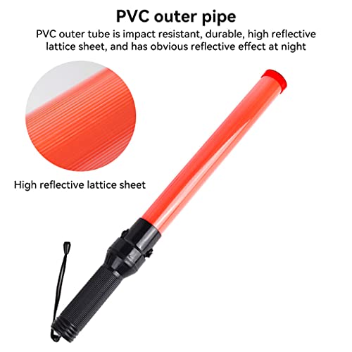 Widealiff Bastão de Sinalização de Sinal de Segurança Sinalizador de Trânsito Luz Flash de Mão Portá