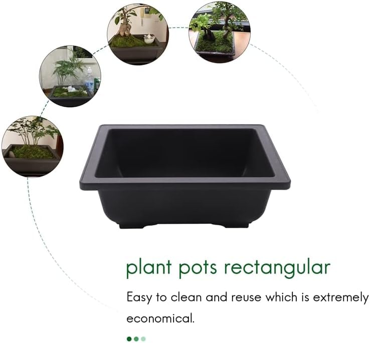 Lot De 6 Pots À Bonsaï - Plateau Humide Profond Classique Avec Filet Intégré Pour Plantes