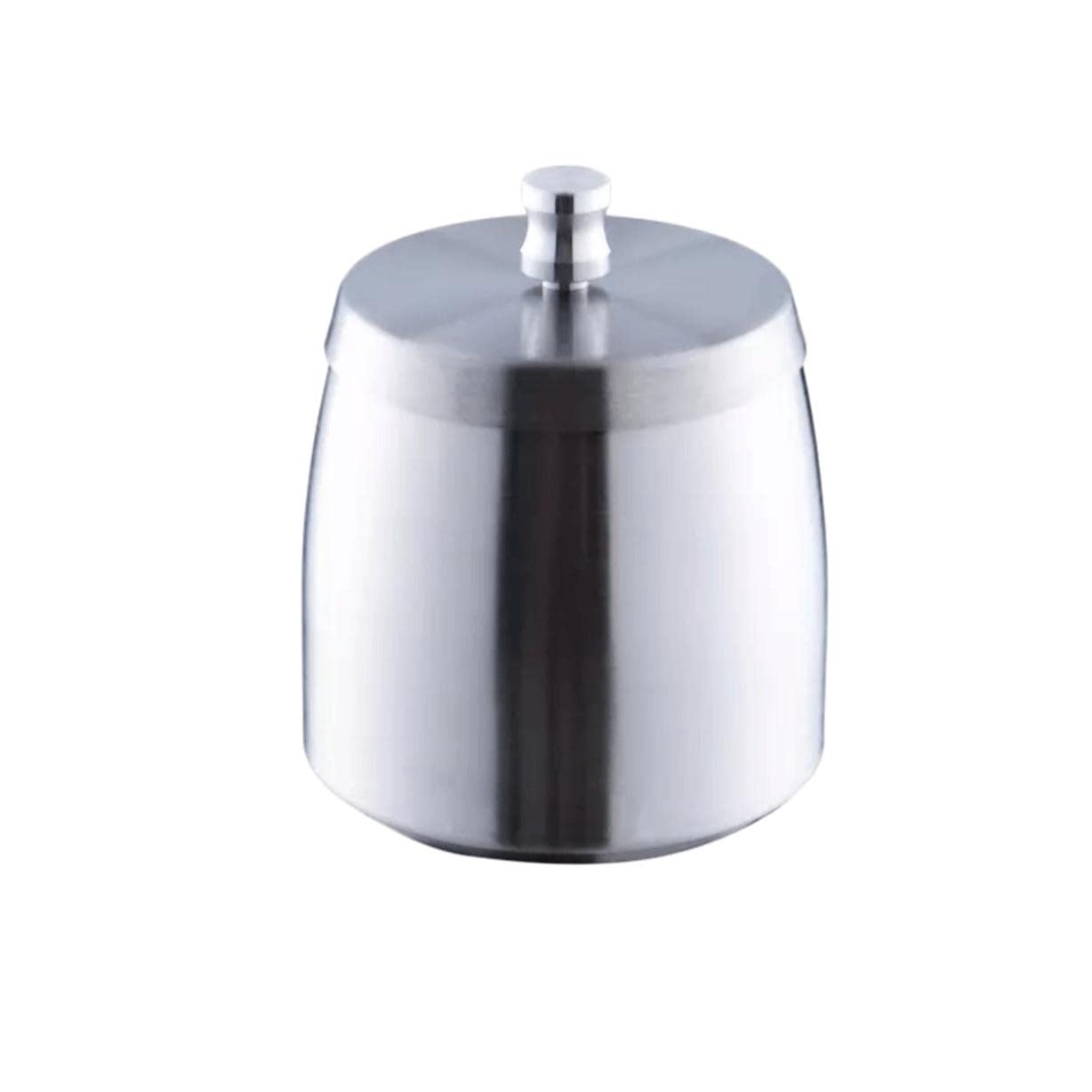 Cendrier décoratif en acier inoxydable argent moyen idéal pour votre table basse de bureau