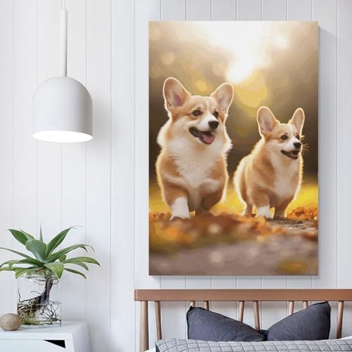 Toile murale corgi pour embellir un mur vide de chambre - 5