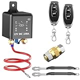 Side Post Remote Battery Disconnect Switch - 12V 250A Kill Switch with Remote Control. Anti-Theft Security & Prevents Battery Drain. Easy to Install for Car, Truck, RV, Boat, Vehicle & More.