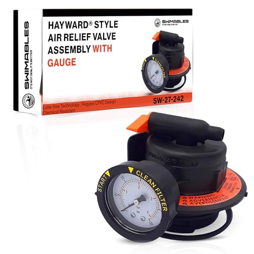 Swimables DEX2420MAR2 Manual Air Relief Assembly - Compatible with Hayward DE and Cartridge Pool Filter - Works with Pro Grid Swim Clear and Swimclear Cartridge Filters- New Upgraded Design