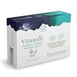 Vitanuit - 40 gélules - Passiflore, Valériane, Mélisse, Mélatonine - Retrouver un sommeil de qualité ! Cure de 20 jours - Vitalys Alpes