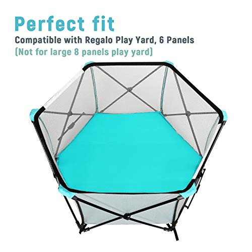 Minnebaby Hexagon Playpen Mat Compatible with Graco Traveler Playard
