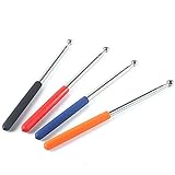 LovesTown Telescopic Teachers Pointer, 4 Pcs Colord Classroom Electronic Whiteboard Teaching Pointer Scalable Leader Baton Tour Guide Flagpole