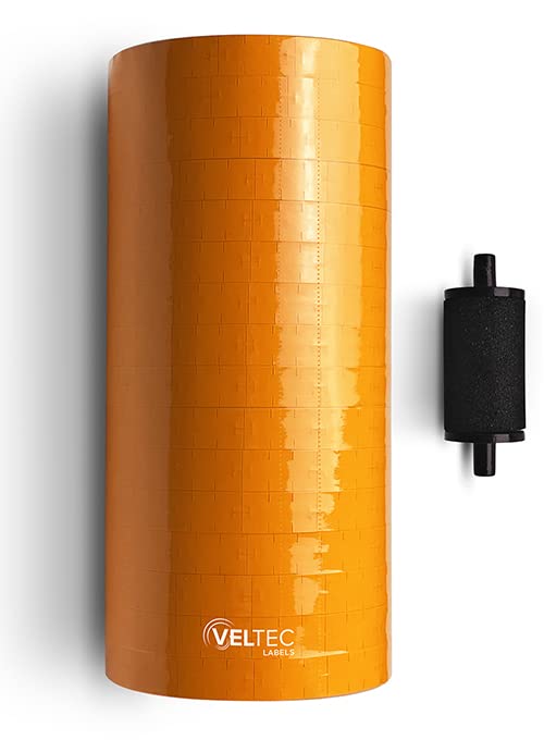 Étiquettes de traçabilité orange Veltec 16 rouleaux complets - 3