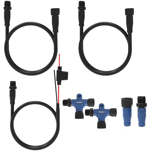 westsaim NMEA 2000 Starter Kit Compatible with Garmin Lowrance HDS Simrad NMEA (N2K) Network, Marine Grade NMEA 2000 Boat Navigation System Connectors Accessories