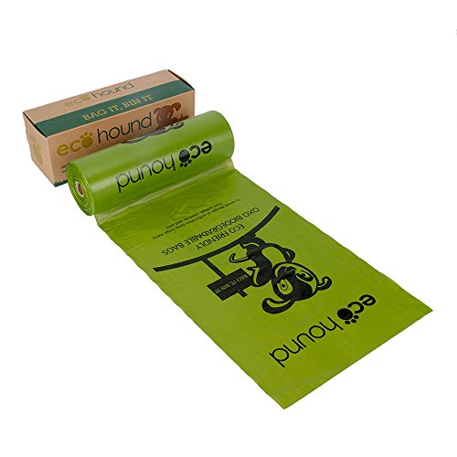 Ecohound Dog Poo Bags Dispenser Roll 300 (Single Roll of 300 Bags) Eco Friendly Dog Waste Bags, Poop Bags