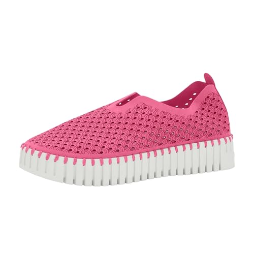 Image of Ilse Jacobsen HORNBAEK Women's Tulip 3373 Platform | Slip-On | Low-Top. (Rose Violet, 11)