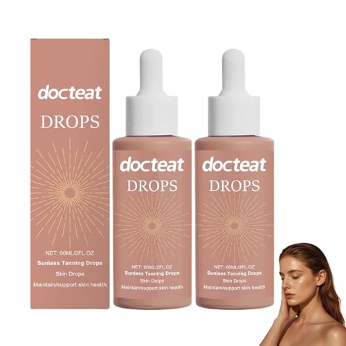2 Flasche Bräunungstropfen zum Trinken 2026 Neu Selbstbräuner Gesicht Sunless Tanning Drops für natürliche Bräune Schnelle Bräunung
