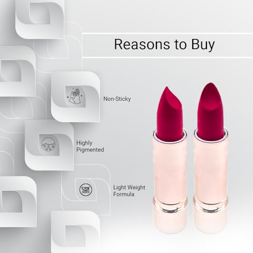 Image of Margent Pink Soft Matte Lipstick | Highly Pigmented, Non-Drying, Long-Lasting Matte Finish, Moisturizing Lip Color for Everyday Use