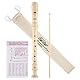 Eastar Sopran Blockflöte Instrument für Kinder Anfänger, barocke Griffweise C Key Recorder Instrument 3-teilig mit Reinigungsset, Daumenauflage, Baumwolltasche, Grifftabelle, ERS-21BN, Natur,
