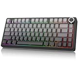 Structure scellée et fentes PCB à touches simples : ce clavier mécanique robuste dispose d'une structure scellée, de coussinets en silicone intégrés avancés et de fentes PCB à touches simples pour mieux optimiser l'élasticité et la stabilité et rendre la sensation plus douce et plus élastique. Le silencieux de remplissage à cinq couches comble les espaces entre le circuit imprimé, la carte de positionnement et l'arbre, bloquant efficacement le bruit de la cavité causé par l'arbre qui frappe la carte de positionnement et offre une sensation tactile solide