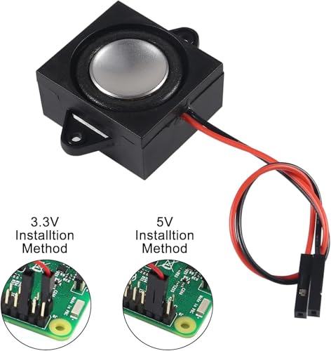 ALAMSCN 4 Stück 3W 8 Ohm Single Cavity Mini-Lautsprecher mit Dupont-Schnittstelle für Motherboard-elektronische DIY Projekte