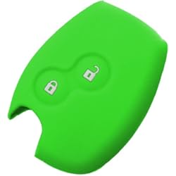 Clave Autenticacion Dacia Duster SALPIE Carcasa de Silicona Suave para Llave con Mando a Distancia de 2 Teclas, Renault Dacia Logan Sandero Duster Express Clio Twingo Modus Kangoo