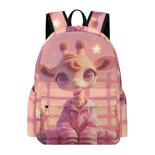 Sac à dos maternelle girafe pour ranger doudou et goûter facilement