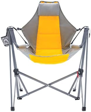 Stream Design Portable Swing Hammock Chair | Foldable Recliner Rocking Lounger with Headrest and Drink Holder | for Outdoor & Sports, Beach, Lawn, Hunting, Tailgating, Fishing | Supports 300 Lbs