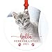 Andaz Press Personalized Photo Cat Ornament 2023 Forever Loved Custom Cat Pet Memorial Christmas Ornament 3.5