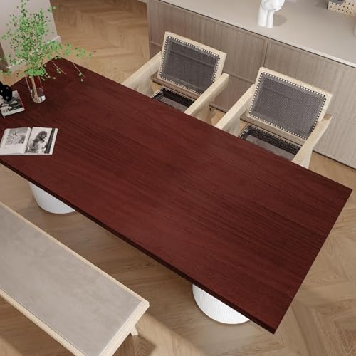 Image of WALLMATE Brown Wood Wallpaper Peel and Stick Self Adhesive Contact Paper for Cabinet Countertop Shelf Drawer Wall Door Desk Table Cabinet Vinyl Roll (Red Wood, 24x150)