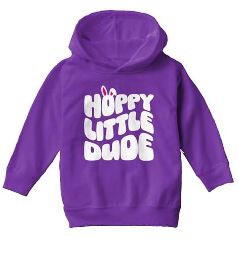 Tcombo Hoppy Little Dude - Rabbit Ears Toddler/Youth Fleece Hoodie2