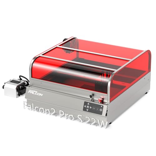 Image of Creality Falcon2 Pro S 22W Laser Engraver, 600mm /s High Speed Laser Cutter with Air Assist, Auto Focus Laser Module, Auto Fan, Camera Positioning,Safety Switch for Wood Metal Leather