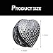 Ferianl Bling Push Start Button Cover, Cue Heart Ignition Button Cover Sticker, Crystal Rhinestone Engine Start Buttons Covers, Car Interior Decor Accessories for Most Car (White-Black）