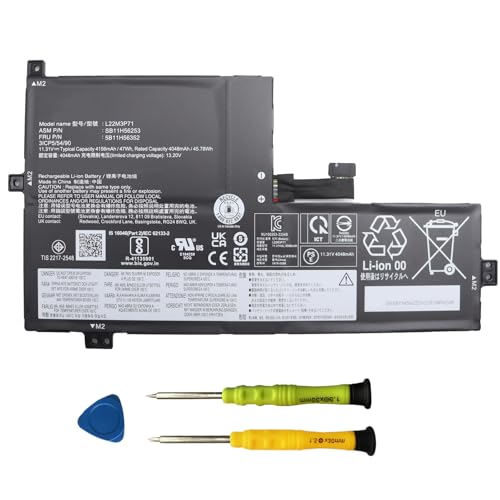 L22M3P71 SB11H56253 Laptop Battery for Lenovo 100w 300w 500w Gen 4 2023 Series L22M3P72 SB11H56256 5B11H56355 5B11H56352 L22D3P71 SB11H56255 5B11H56354 L22C3P70 SB11H56254 5B11H56353 47Wh 4156mAh