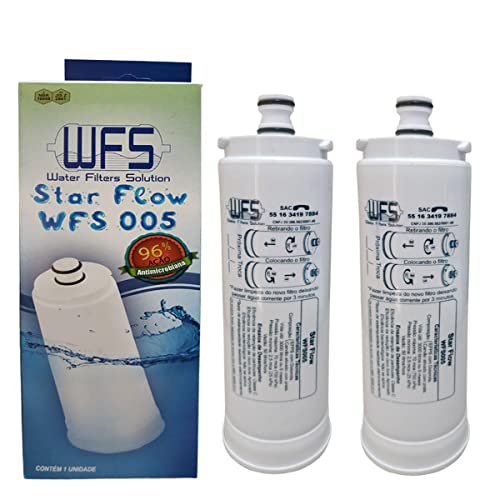 Kit 2 Filtro Refil Purificador Masterfrio Rótulo Branco Fino  