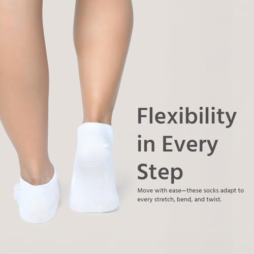 Image of BALENZIA Grip Pilates Socks for Women | Non Slip Yoga Socks | Pack of 4 | Anti-Skid for Dance, Ballet, Hospital Use