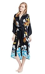 Hand Painted, Dragons of Sea and Sky, Black, Long Robe